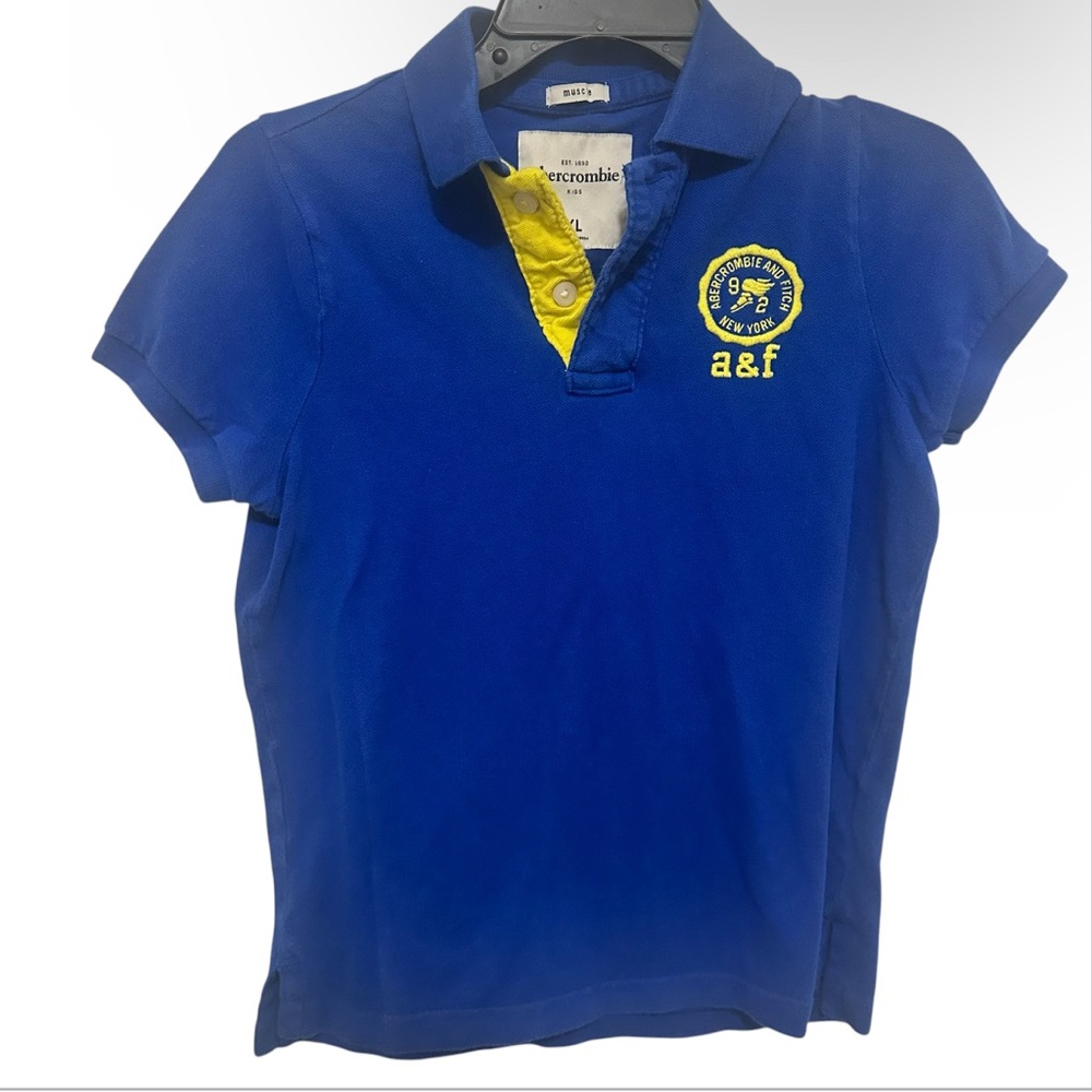 Abercrombie & Fitch Kids Blue Polo Shirt preowned size XL